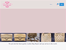 Tablet Screenshot of leatherbagrepair.com